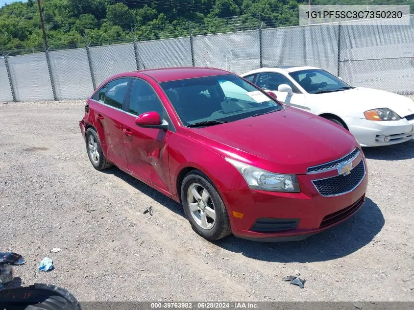 2012 Chevrolet Cruze 1Lt VIN: 1G1PF5SC3C7350230 Lot: 39763982