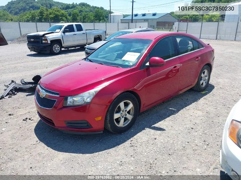 2012 Chevrolet Cruze 1Lt VIN: 1G1PF5SC3C7350230 Lot: 39763982