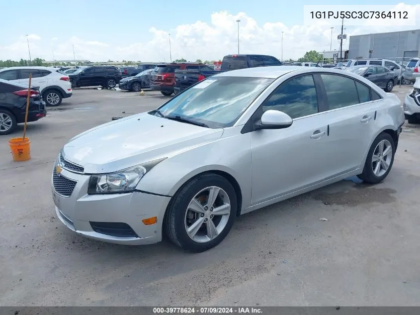 2012 Chevrolet Cruze Eco VIN: 1G1PJ5SC3C7364112 Lot: 39778624