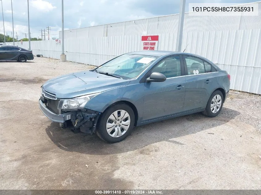 2012 Chevrolet Cruze Ls VIN: 1G1PC5SH8C7355931 Lot: 39911410