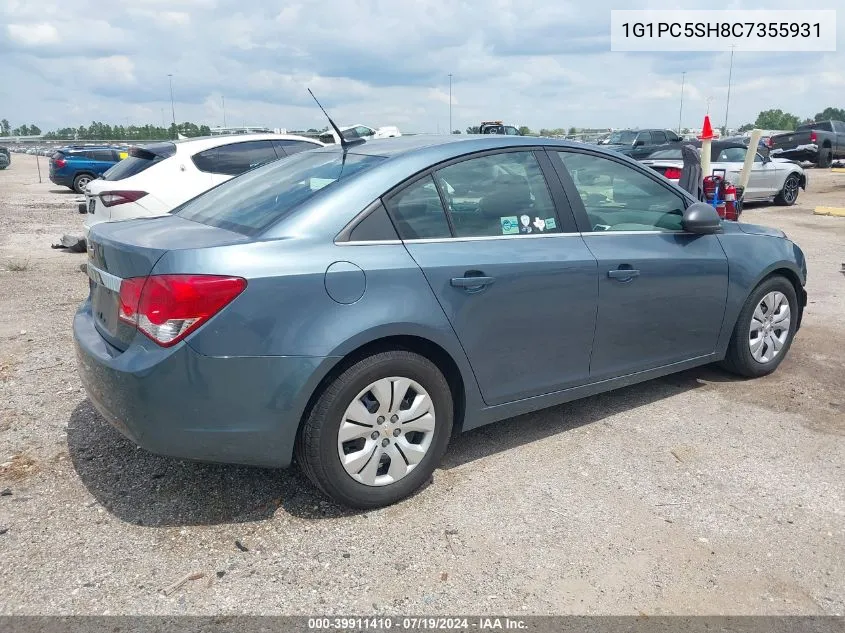 2012 Chevrolet Cruze Ls VIN: 1G1PC5SH8C7355931 Lot: 39911410