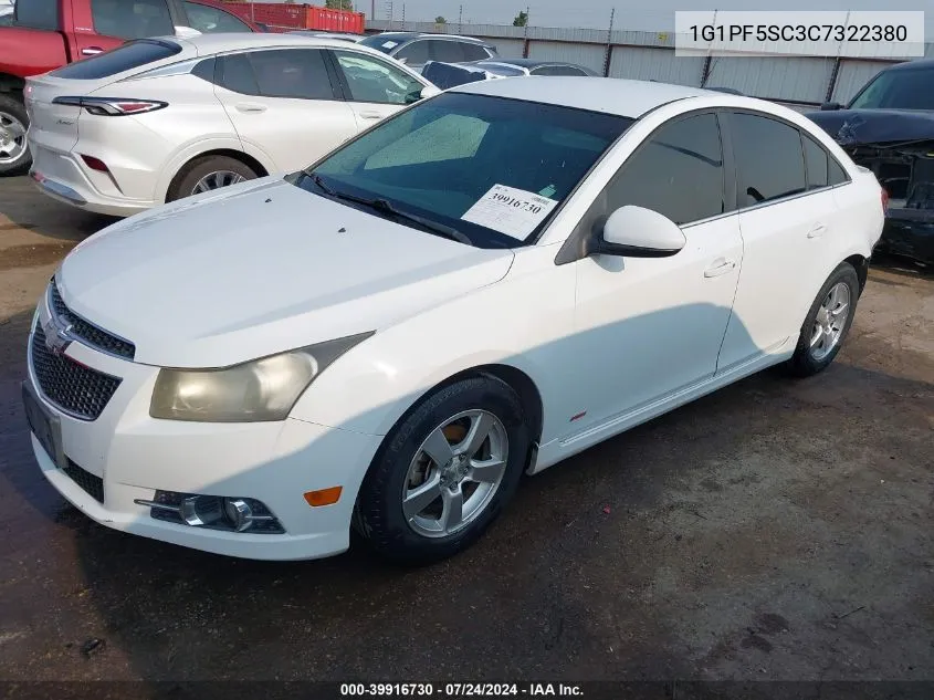 1G1PF5SC3C7322380 2012 Chevrolet Cruze 1Lt