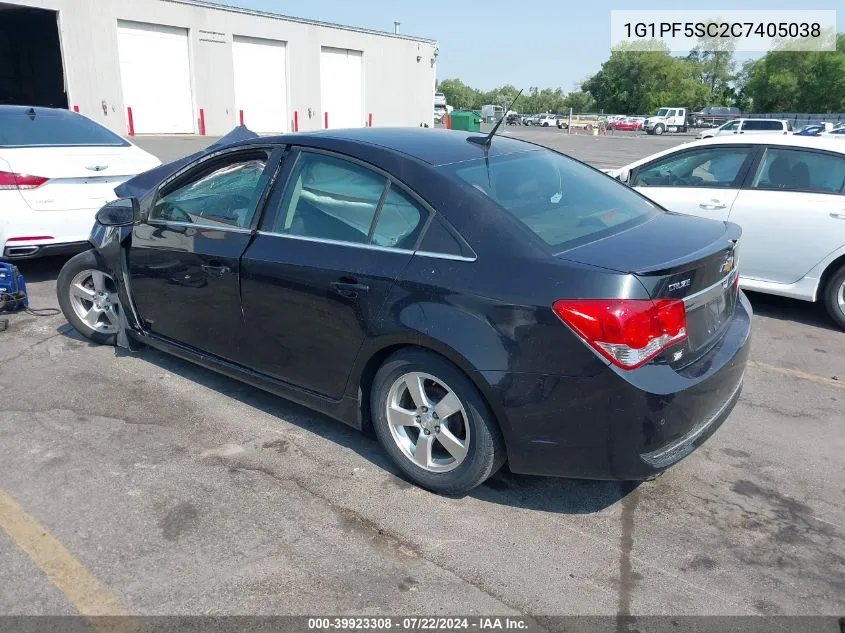 2012 Chevrolet Cruze 1Lt VIN: 1G1PF5SC2C7405038 Lot: 39923308