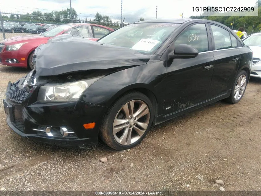 2012 Chevrolet Cruze Ltz VIN: 1G1PH5SC1C7242909 Lot: 39953410