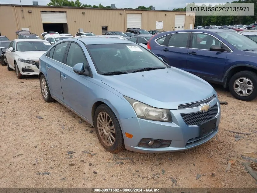 2012 Chevrolet Cruze Eco VIN: 1G1PJ5SC2C7135971 Lot: 39971582