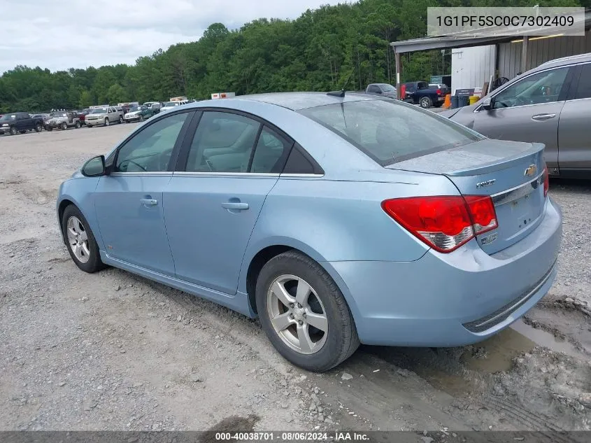 2012 Chevrolet Cruze 1Lt VIN: 1G1PF5SC0C7302409 Lot: 40038701