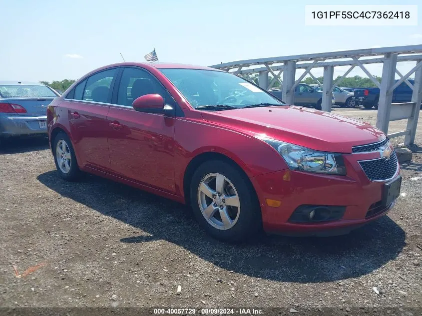 1G1PF5SC4C7362418 2012 Chevrolet Cruze 1Lt