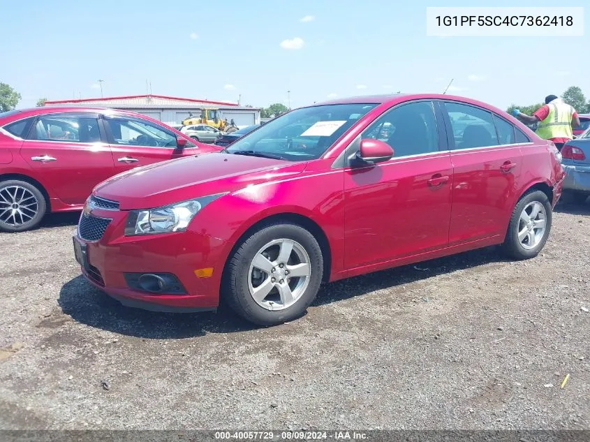 1G1PF5SC4C7362418 2012 Chevrolet Cruze 1Lt