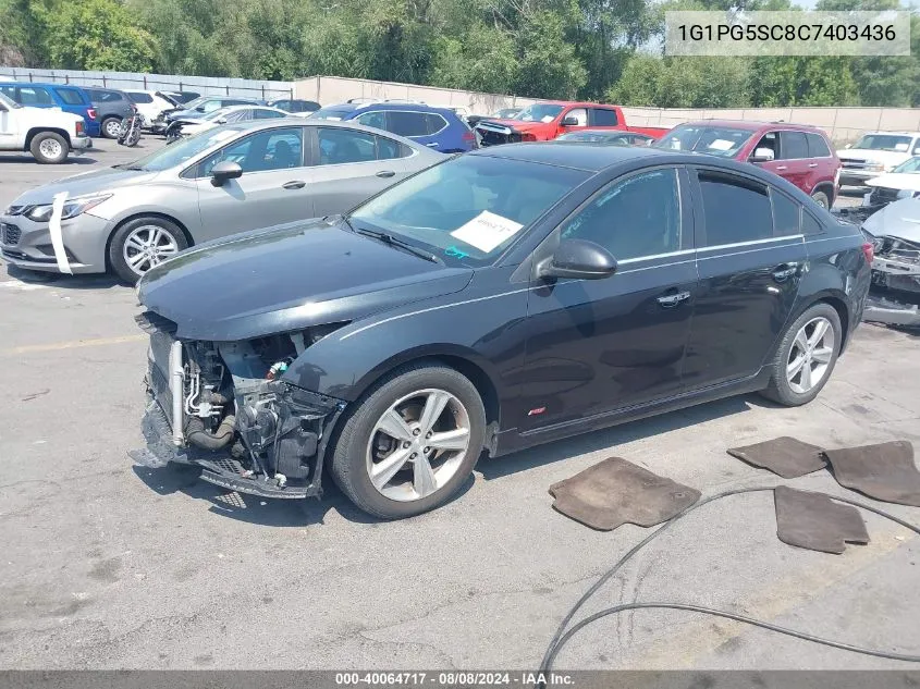 1G1PG5SC8C7403436 2012 Chevrolet Cruze 2Lt