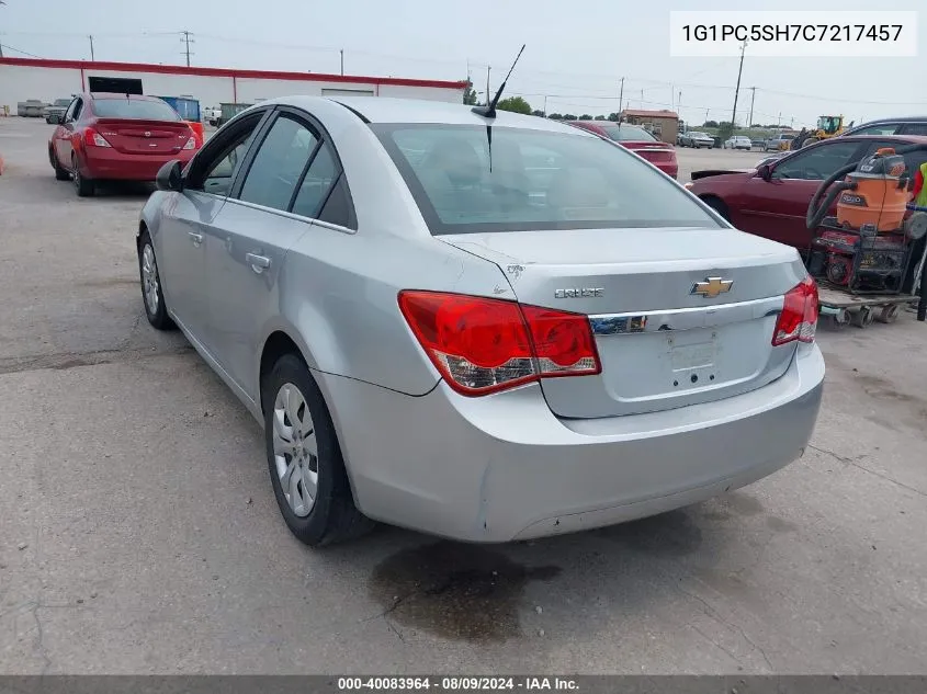 1G1PC5SH7C7217457 2012 Chevrolet Cruze Ls