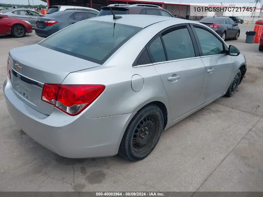 1G1PC5SH7C7217457 2012 Chevrolet Cruze Ls