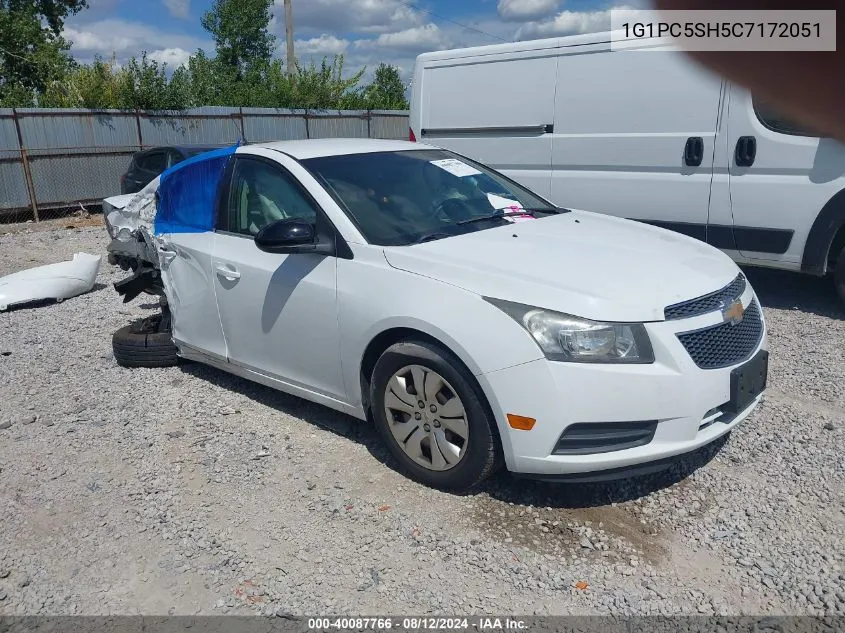 2012 Chevrolet Cruze Ls VIN: 1G1PC5SH5C7172051 Lot: 40087766