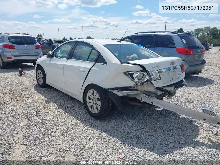 2012 Chevrolet Cruze Ls VIN: 1G1PC5SH5C7172051 Lot: 40087766