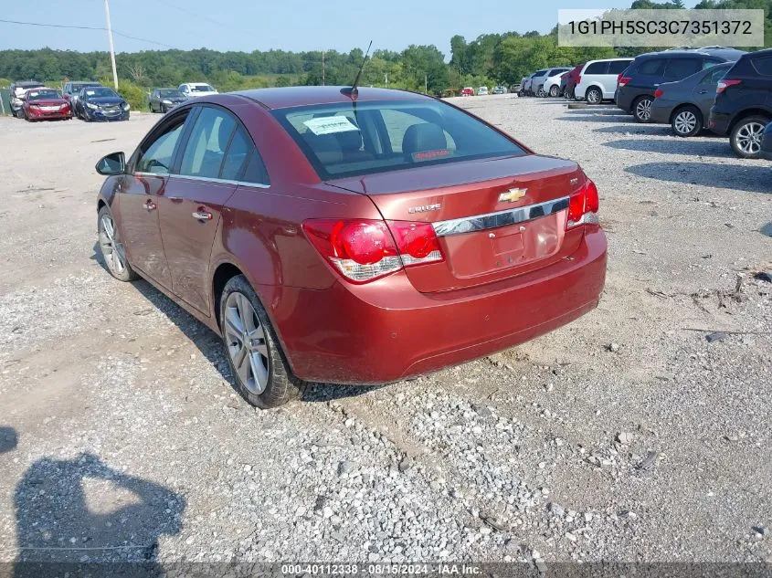 2012 Chevrolet Cruze Ltz VIN: 1G1PH5SC3C7351372 Lot: 40112338