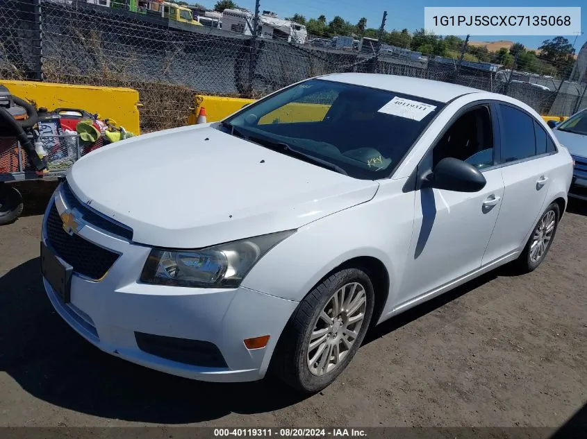 2012 Chevrolet Cruze Eco VIN: 1G1PJ5SCXC7135068 Lot: 40119311