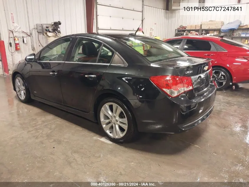 2012 Chevrolet Cruze Ltz VIN: 1G1PH5SC7C7247841 Lot: 40125350