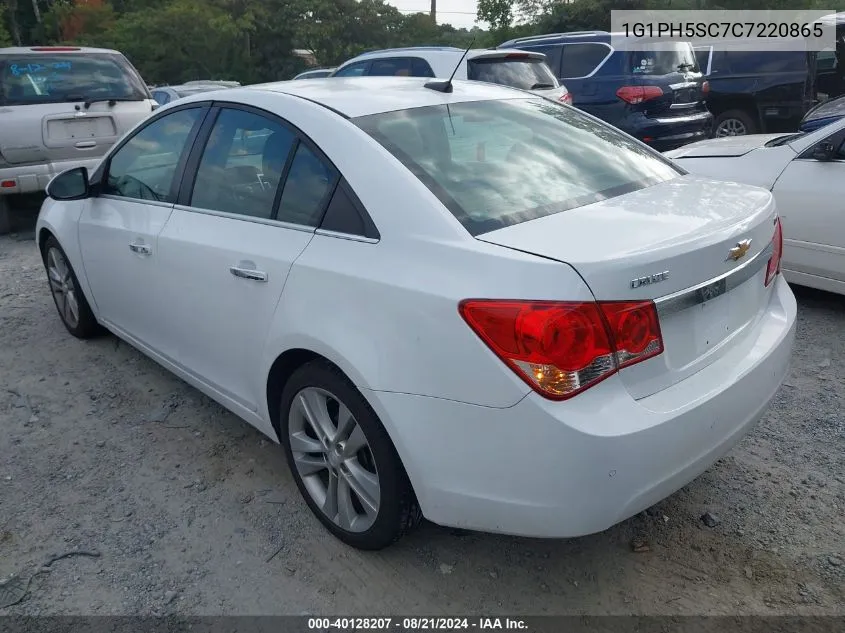 2012 Chevrolet Cruze Ltz VIN: 1G1PH5SC7C7220865 Lot: 40128207