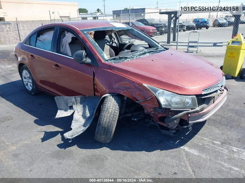 1G1PC5SH1C7242158 2012 Chevrolet Cruze Ls