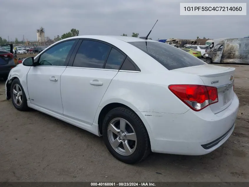 2012 Chevrolet Cruze 1Lt VIN: 1G1PF5SC4C7214060 Lot: 40168061