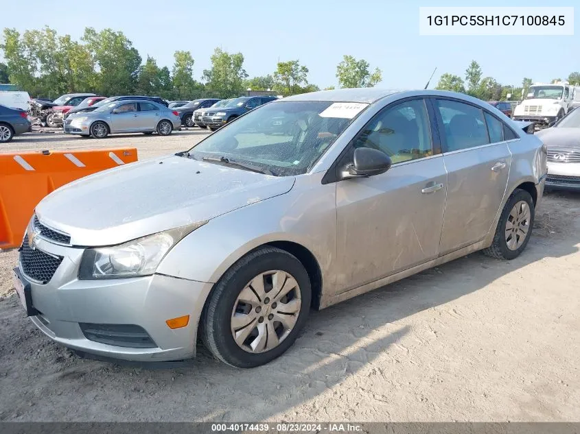 2012 Chevrolet Cruze Ls VIN: 1G1PC5SH1C7100845 Lot: 40174439