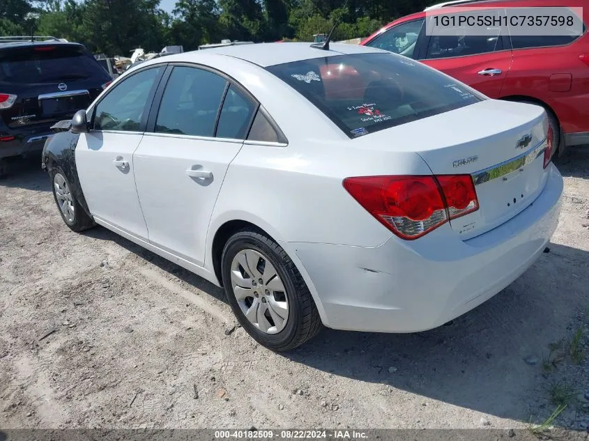 1G1PC5SH1C7357598 2012 Chevrolet Cruze Ls