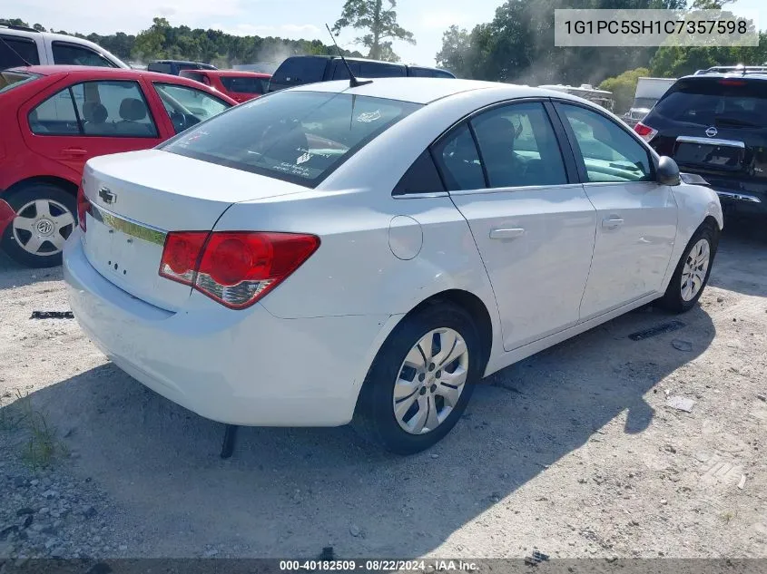 1G1PC5SH1C7357598 2012 Chevrolet Cruze Ls