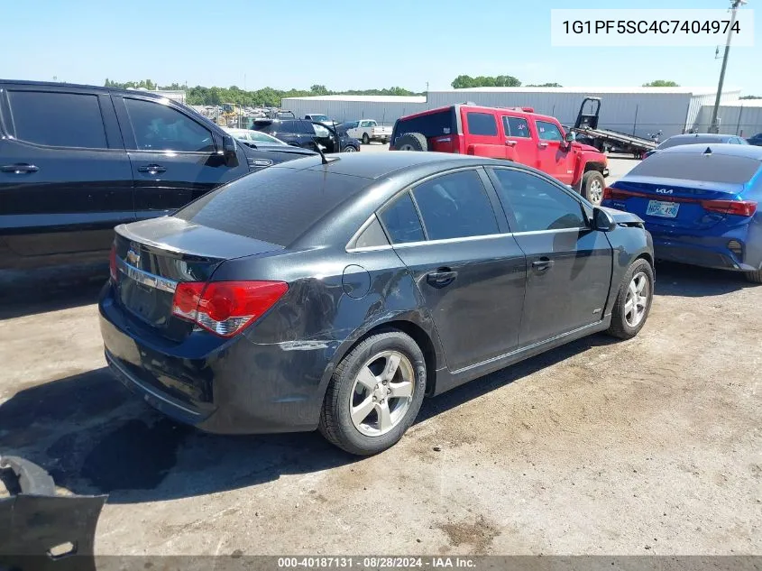 2012 Chevrolet Cruze 1Lt VIN: 1G1PF5SC4C7404974 Lot: 40187131