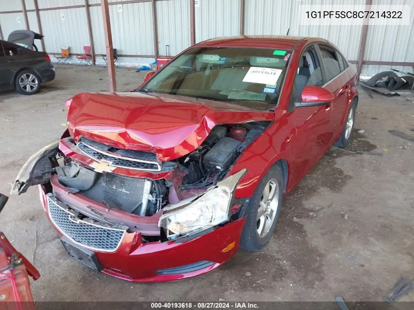 1G1PF5SC8C7214322 2012 Chevrolet Cruze 1Lt