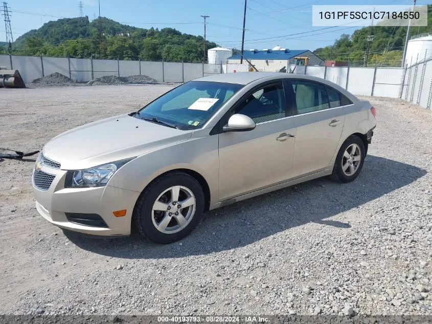 2012 Chevrolet Cruze 1Lt VIN: 1G1PF5SC1C7184550 Lot: 40193793