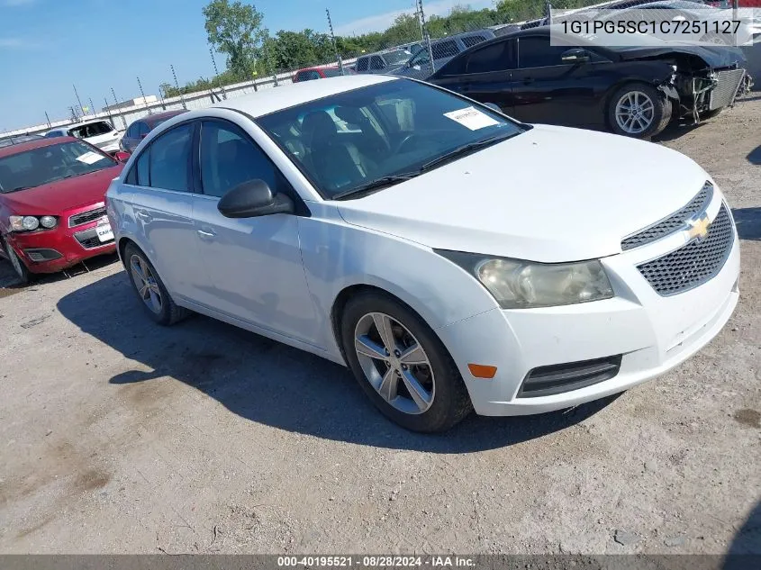 1G1PG5SC1C7251127 2012 Chevrolet Cruze 2Lt