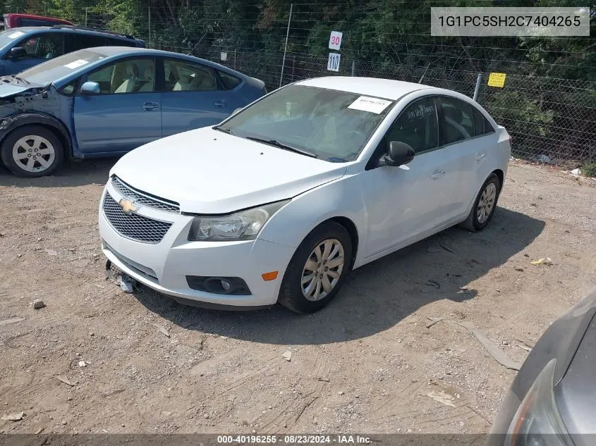 2012 Chevrolet Cruze Ls VIN: 1G1PC5SH2C7404265 Lot: 40196255