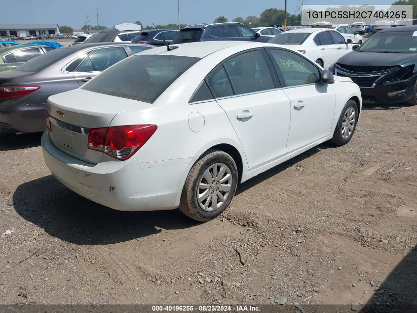 1G1PC5SH2C7404265 2012 Chevrolet Cruze Ls