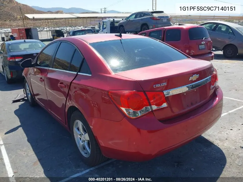 2012 Chevrolet Cruze 1Lt VIN: 1G1PF5SC9C7140151 Lot: 40201201