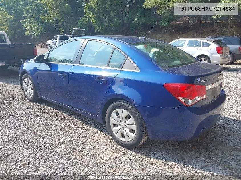 1G1PC5SHXC7214584 2012 Chevrolet Cruze Ls