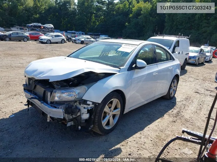 1G1PG5SC1C7303243 2012 Chevrolet Cruze 2Lt