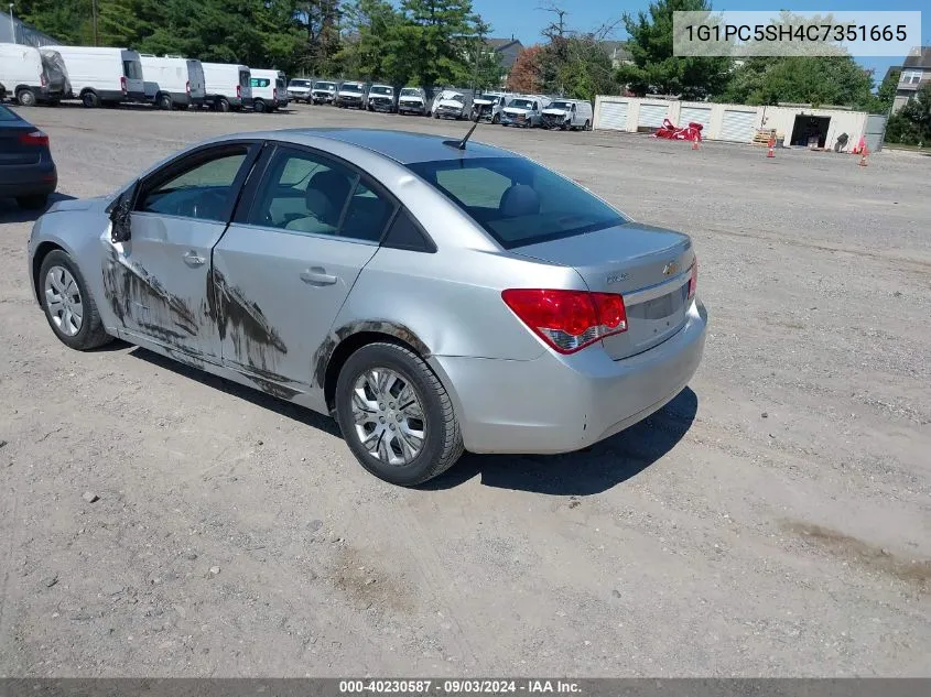 1G1PC5SH4C7351665 2012 Chevrolet Cruze Ls