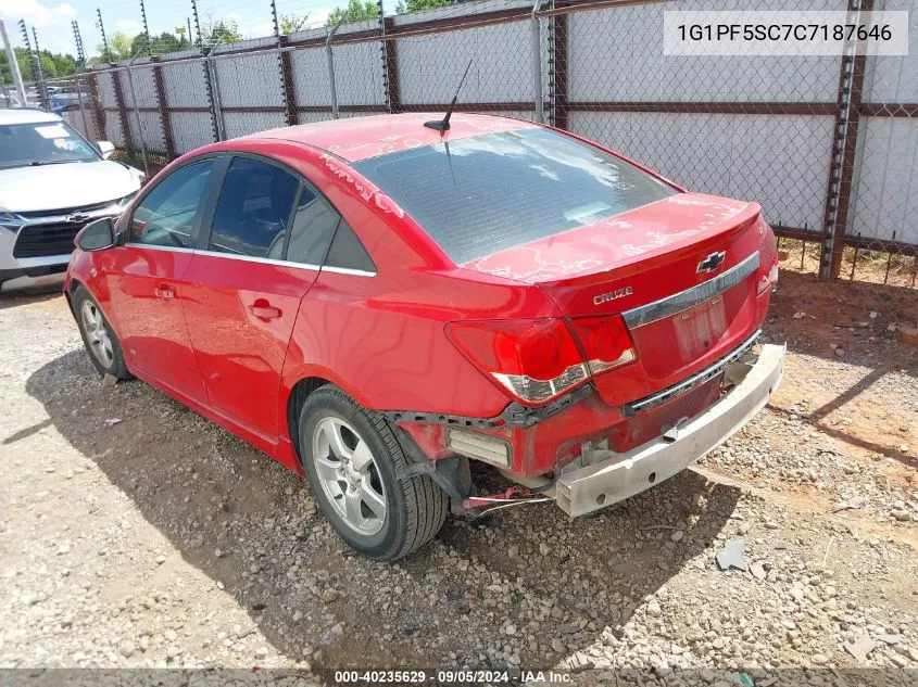 1G1PF5SC7C7187646 2012 Chevrolet Cruze Lt