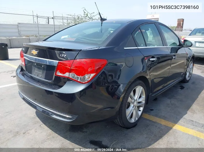 2012 Chevrolet Cruze Ltz VIN: 1G1PH5SC3C7398160 Lot: 40240911