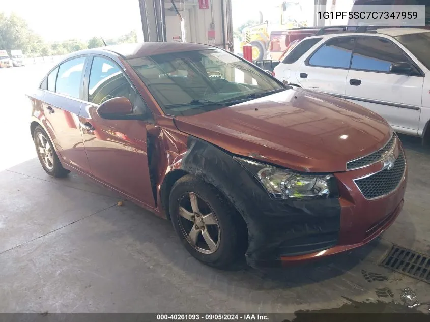 1G1PF5SC7C7347959 2012 Chevrolet Cruze 1Lt