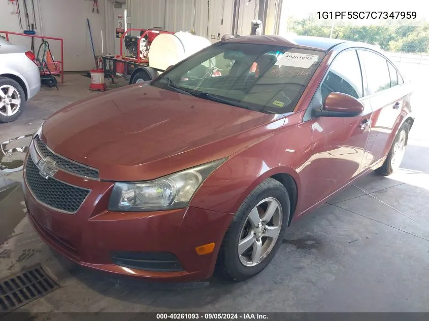 1G1PF5SC7C7347959 2012 Chevrolet Cruze 1Lt