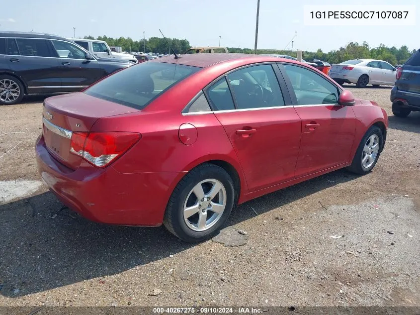 2012 Chevrolet Cruze Lt VIN: 1G1PE5SC0C7107087 Lot: 40267275