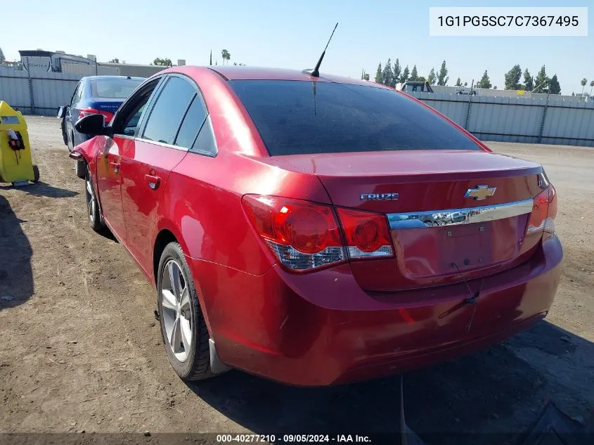 2012 Chevrolet Cruze Lt VIN: 1G1PG5SC7C7367495 Lot: 40277210