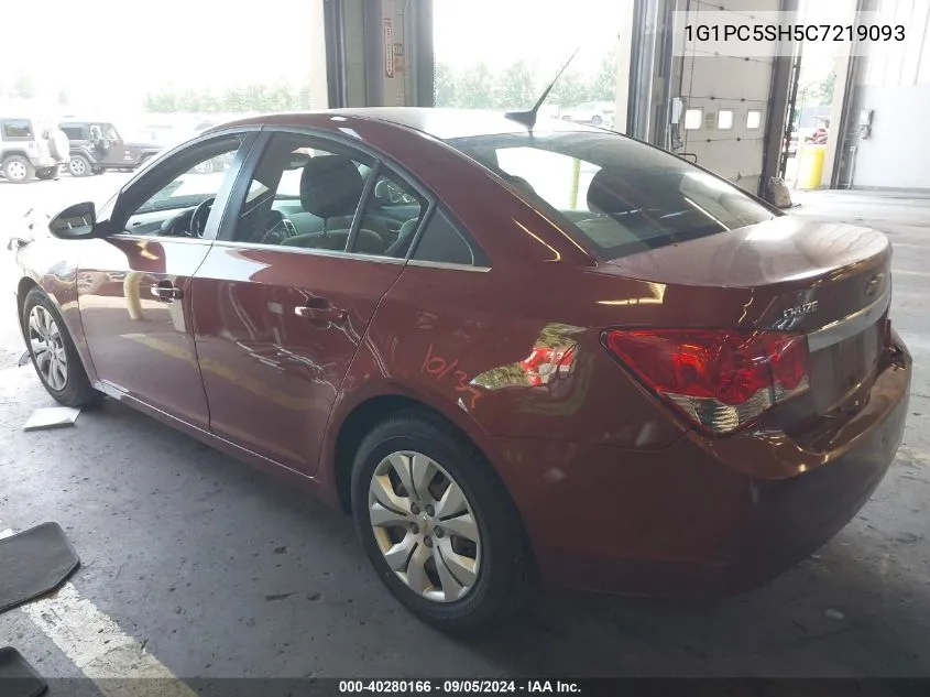 2012 Chevrolet Cruze Ls VIN: 1G1PC5SH5C7219093 Lot: 40280166