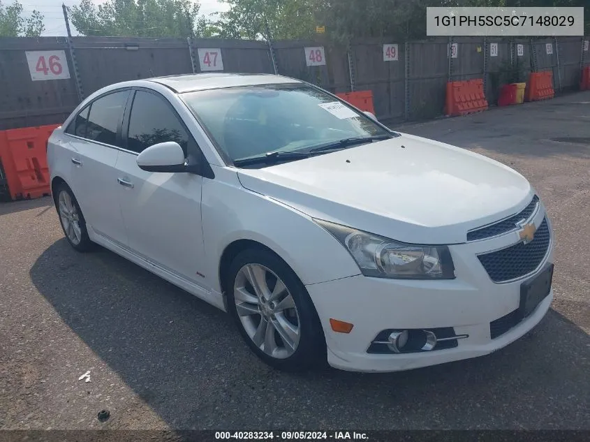 2012 Chevrolet Cruze Ltz VIN: 1G1PH5SC5C7148029 Lot: 40283234