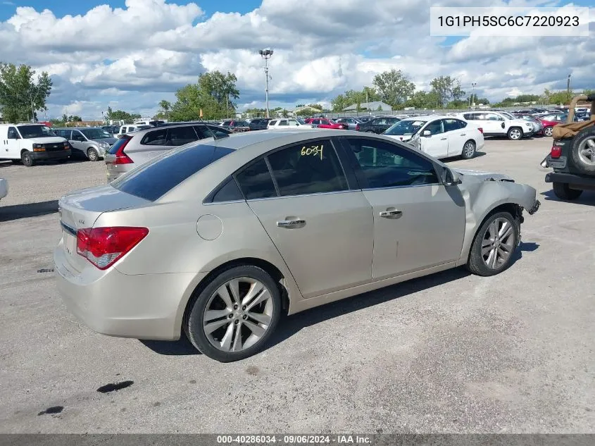 2012 Chevrolet Cruze Ltz VIN: 1G1PH5SC6C7220923 Lot: 40286034