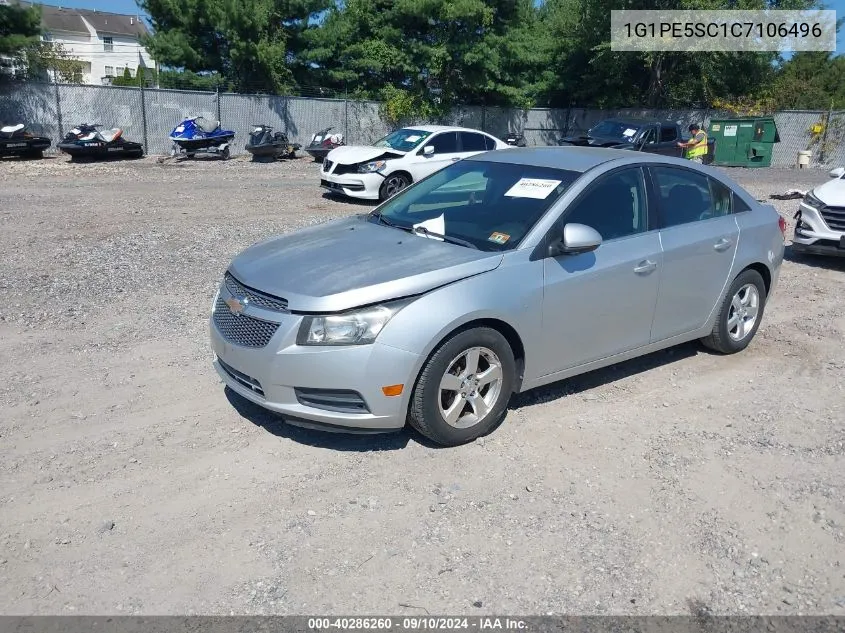 2012 Chevrolet Cruze Lt VIN: 1G1PE5SC1C7106496 Lot: 40286260