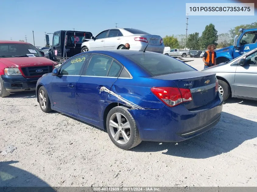 2012 Chevrolet Cruze Lt VIN: 1G1PG5SC8C7353475 Lot: 40312609