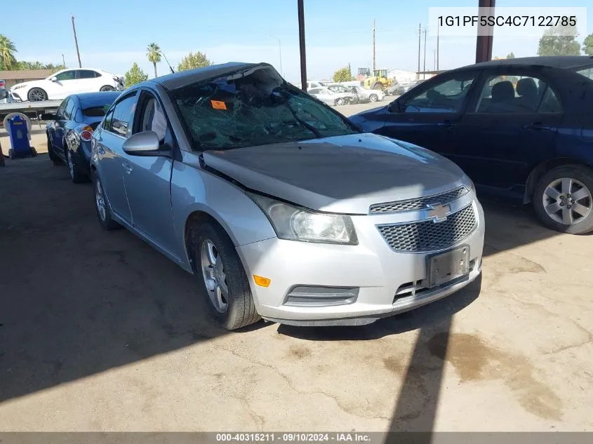 2012 Chevrolet Cruze 1Lt VIN: 1G1PF5SC4C7122785 Lot: 40315211