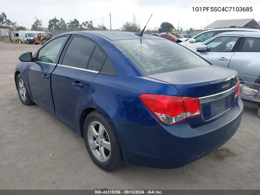 2012 Chevrolet Cruze 1Lt VIN: 1G1PF5SC4C7103685 Lot: 40318256