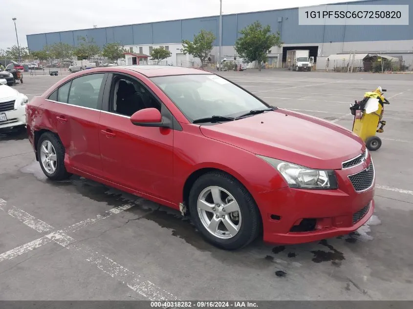 1G1PF5SC6C7250820 2012 Chevrolet Cruze 1Lt